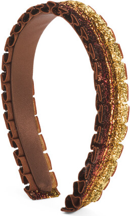 TJMAXX Rafaela Metallic Velvet Headband, Polyester