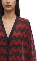 Thumbnail for your product : M Missoni Zig Zag Lurex Knit Cardigan