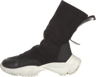 Cinzia Araia Suede Colorblock Pattern Lace-Up Boots