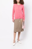 Thumbnail for your product : N.Peal Ribbed-Knit Buttoned Cashmere