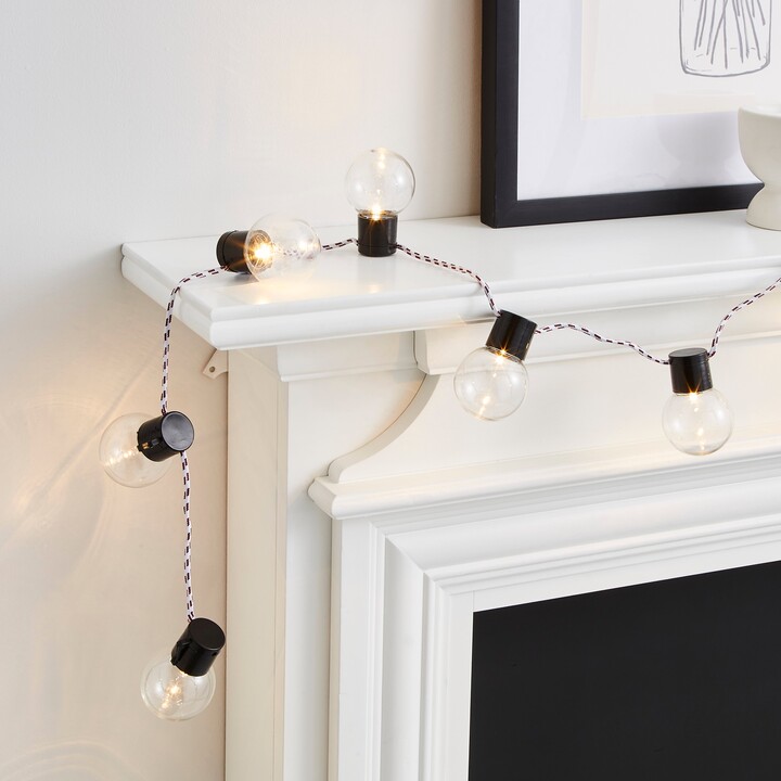 Dunelm Bulb LED String Lights Black ShopStyle