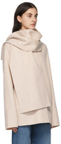 Thumbnail for your product : TOVE Beige Wool Scarf Roma Coat