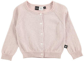 Molo Gladys Metallic Raglan Sweater, Pink, Size 12-24 Months