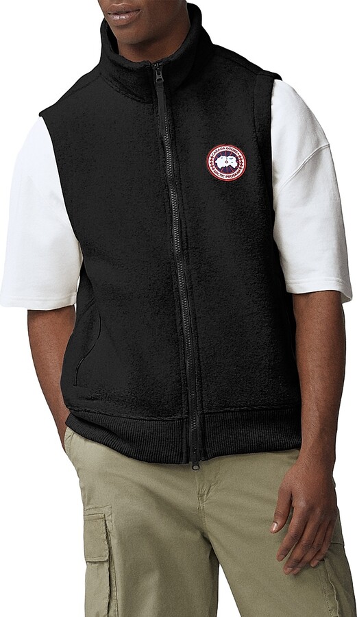 Canada Goose Men's Humannature Mersey Fleece Vest - Black - Size Medium