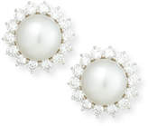 Thumbnail for your product : Assael South Sea Pearl & Diamond Flower Button Clip Earrings