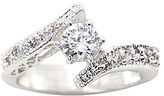 Thumbnail for your product : JCPenney city x city Cubic Zirconia Bypass Ring