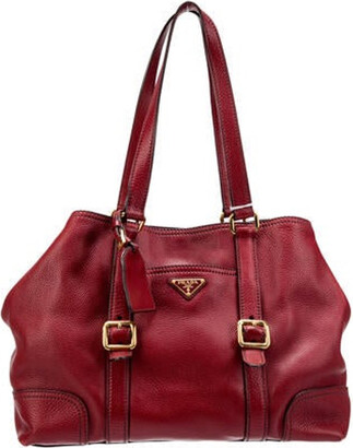 Patent leather tote Prada Red in Patent leather - 40343085