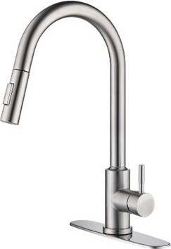 Red Cloud Pull Down Touch Single Handle Kitchen Faucet with Accessories