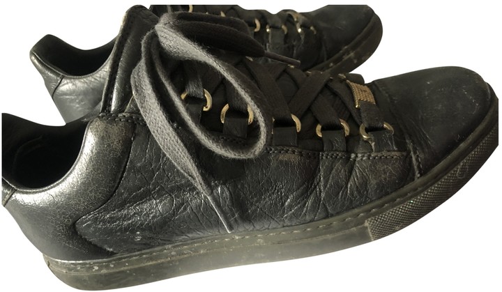 balenciaga leather trainers