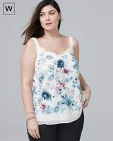 Thumbnail for your product : Whbm Plus Mixed-Media Floral Cami