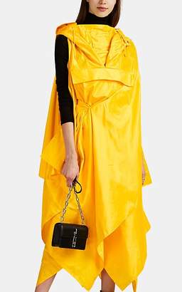 Maison Margiela Women's Silk Tech-Satin Hooded Anorak Dress - Yellow