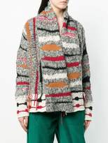 Thumbnail for your product : Damir Doma striped frayed cardigan