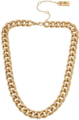 Jessica Simpson Women's Curb Chain Collar Necklace