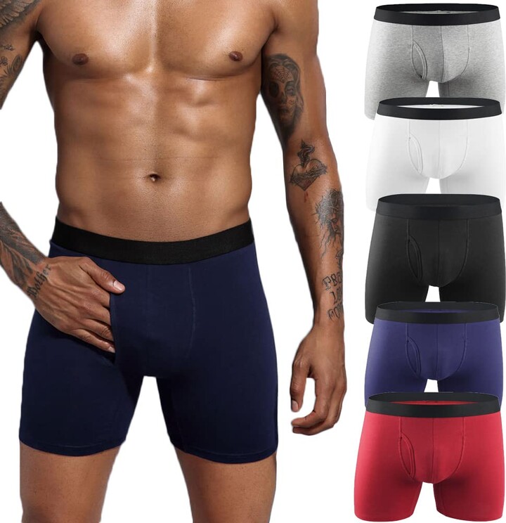 Andyshi Men's Boxer Briefs Cotton Microfiber Sports Mens Underwear