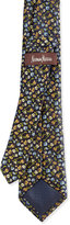 Thumbnail for your product : Neiman Marcus Floral-Pattern Faille Tie, Navy/Gold