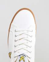 Thumbnail for your product : Lyle & Scott Hawker Plimsolls In White Gum Sole