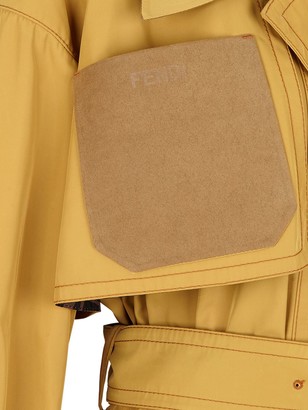 Fendi Large Patch Pockets Trench Coat
