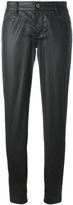 Just Cavalli leather effect trousers
