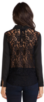 Thumbnail for your product : T-Bags 2073 T-Bags LosAngeles Lace Back Blouse