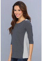Thumbnail for your product : NYDJ Blocked Stripe Top