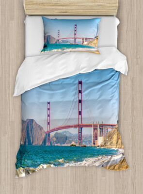 Ambesonne Landscape Duvet Cover Set