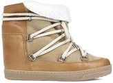 Thumbnail for your product : Isabel Marant Nowles camel leather and suede boots