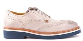 Cesare Paciotti Men's White Leather Lace-up Shoes