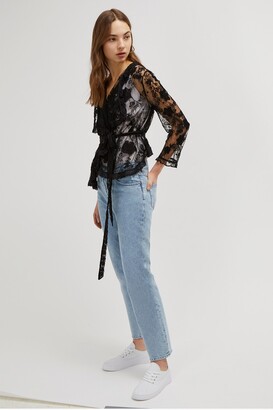 French Connection Elayna Lace Waterfall Jacket