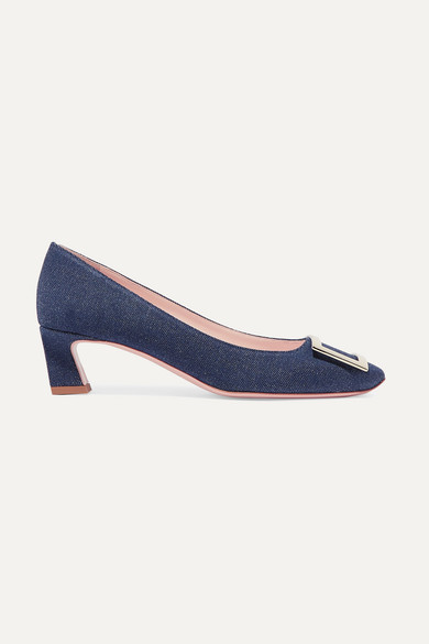 roger vivier denim shoes