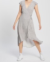 Thumbnail for your product : Abercrombie & Fitch Wrap Ruffle Hem Midi Dress