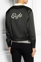 Thumbnail for your product : Rag and Bone 3856 Rag & bone Dean embroidered satin-jersey jacket