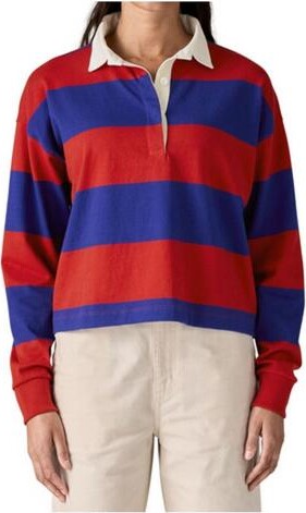 Patagonia Women's Rugby Long Sleeve T-Shirt Small Cobalt Blue