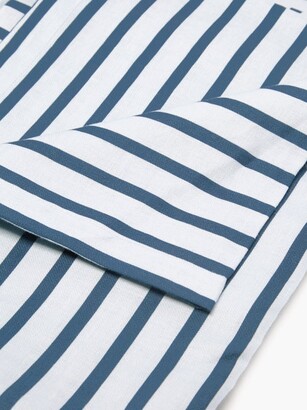 L'OBJET Lobjet - Striped 228cm X 178cm Linen-sateen Tablecloth - Blue Stripe