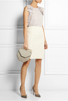 Thumbnail for your product : Nina Ricci Ruffled stretch-wool crepe top