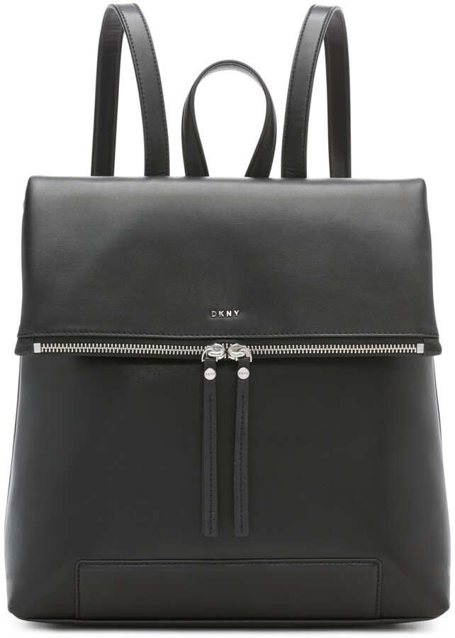 DKNY Jaye Leather Backpack - ShopStyle