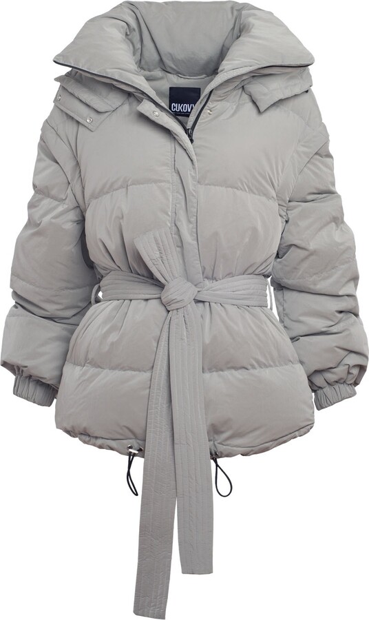 CUKOVY Women's Rora Down Feather Puffer JacketSilver ShopStyle