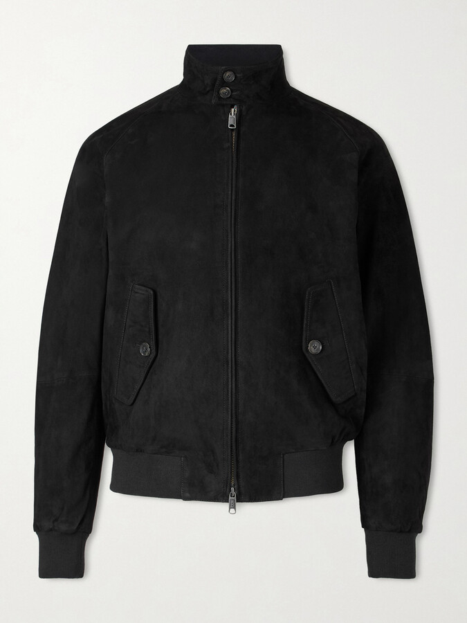 Baracuta G9 Suede Harrington Jacket