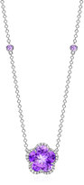 Thumbnail for your product : Kiki McDonough Grace Flower Amethyst & Diamond Pendant Necklace