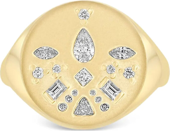 Zoë Chicco 14K yellow gold diamond ring