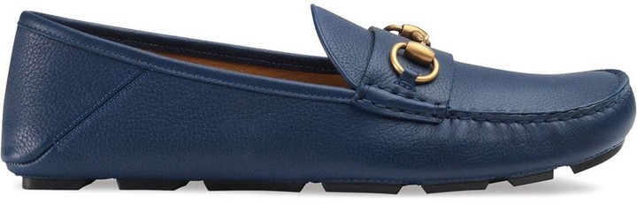 gucci leather driving shoes