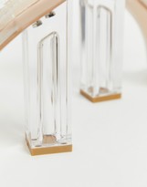 Thumbnail for your product : Public Desire Alia clear strap heeled sandals