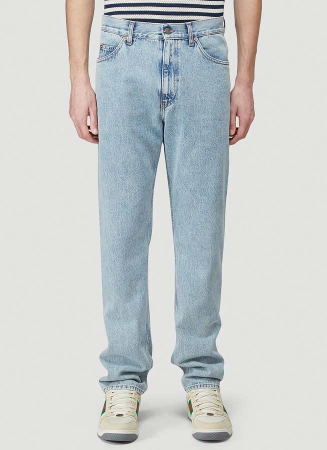 Gucci StoneBleached Regular Fit Jeans ShopStyle