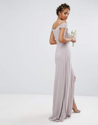 TFNC Tall Wedding Cold Shoulder Embellished Maxi Dress