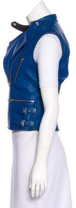Celine Leather Moto Vest