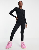 Thumbnail for your product : ASOS 4505 Tall ski base layer legging in cable knit