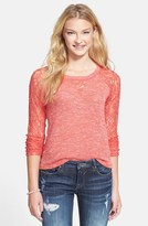 Thumbnail for your product : Paper Crane Lace Detail Sweater (Juniors)