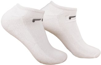 Fila Men's No-Show Cut Athletic Socks Size 6 - 12.5, 6-Pair Pack, White