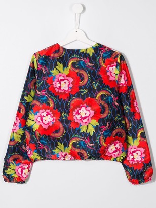 Kenzo Kids TEEN floral print jacket
