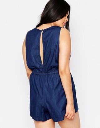 NVME Plus Romper With Wrap Front In Chambre