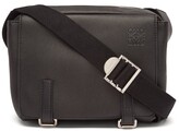 Thumbnail for your product : Loewe Anagram-logo Grained-leather Messenger Bag - Black